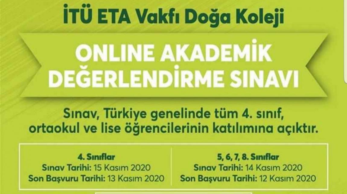 Itu Eta Vakfi Doga Koleji Online Akademik Degerlendirme Sinavi Ataturk Ilkokulu