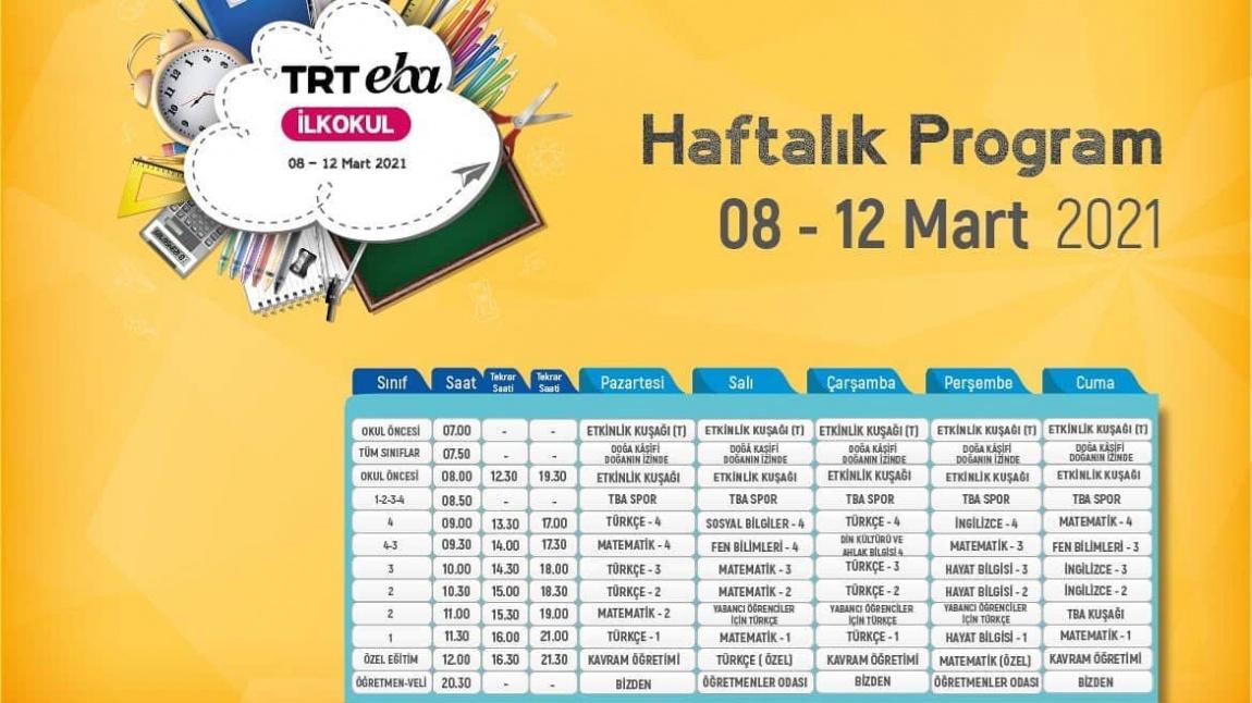 TRT EBA'da Haftanın Programı